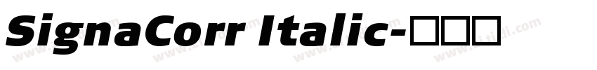 SignaCorr Italic字体转换